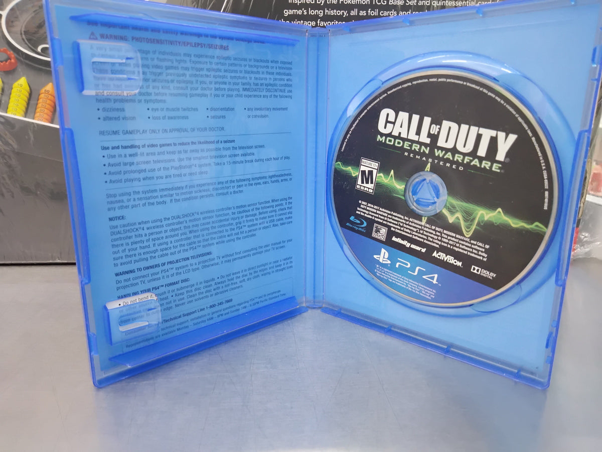 Call Of Duty Modern Warfare Remastered Ps4  Usado