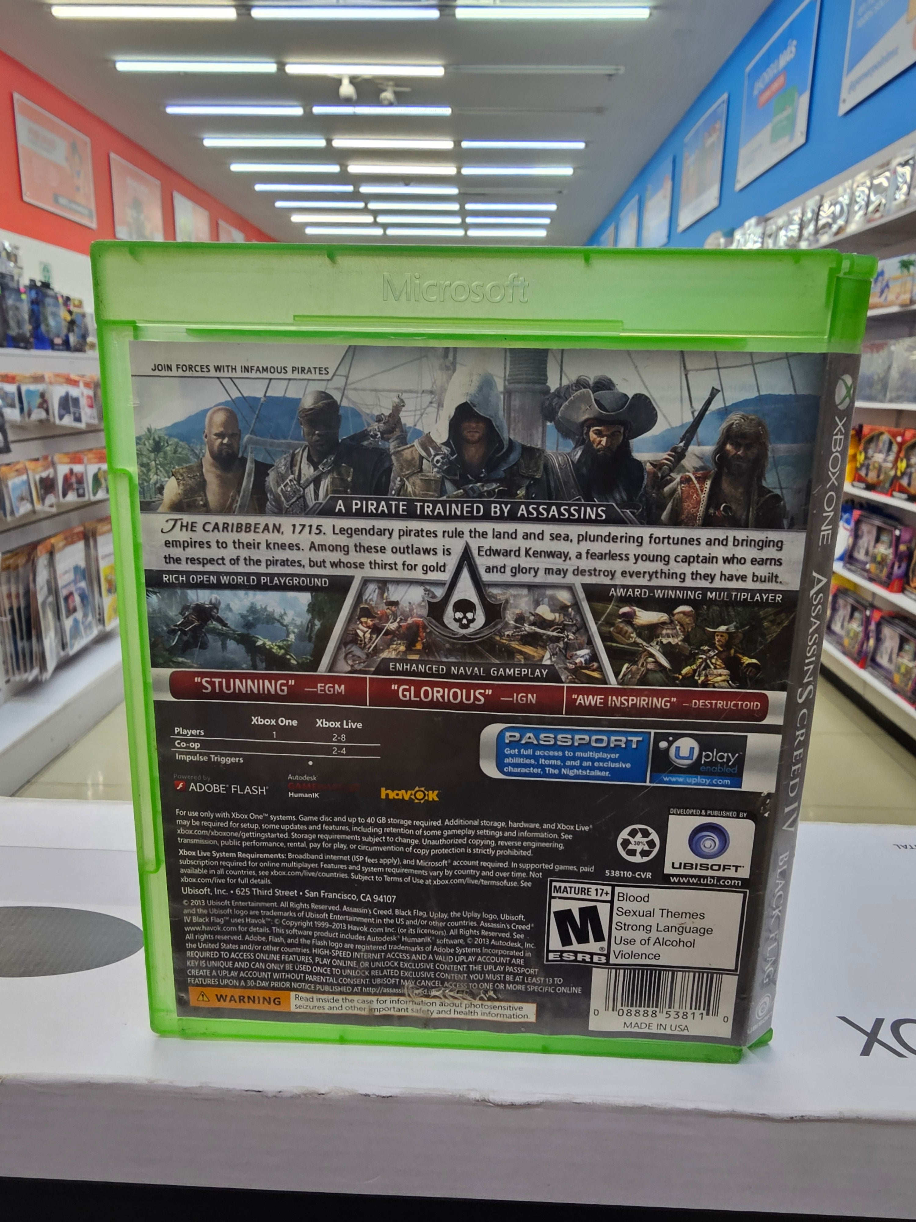 Assassins Creed Iv Xbox One  Usado