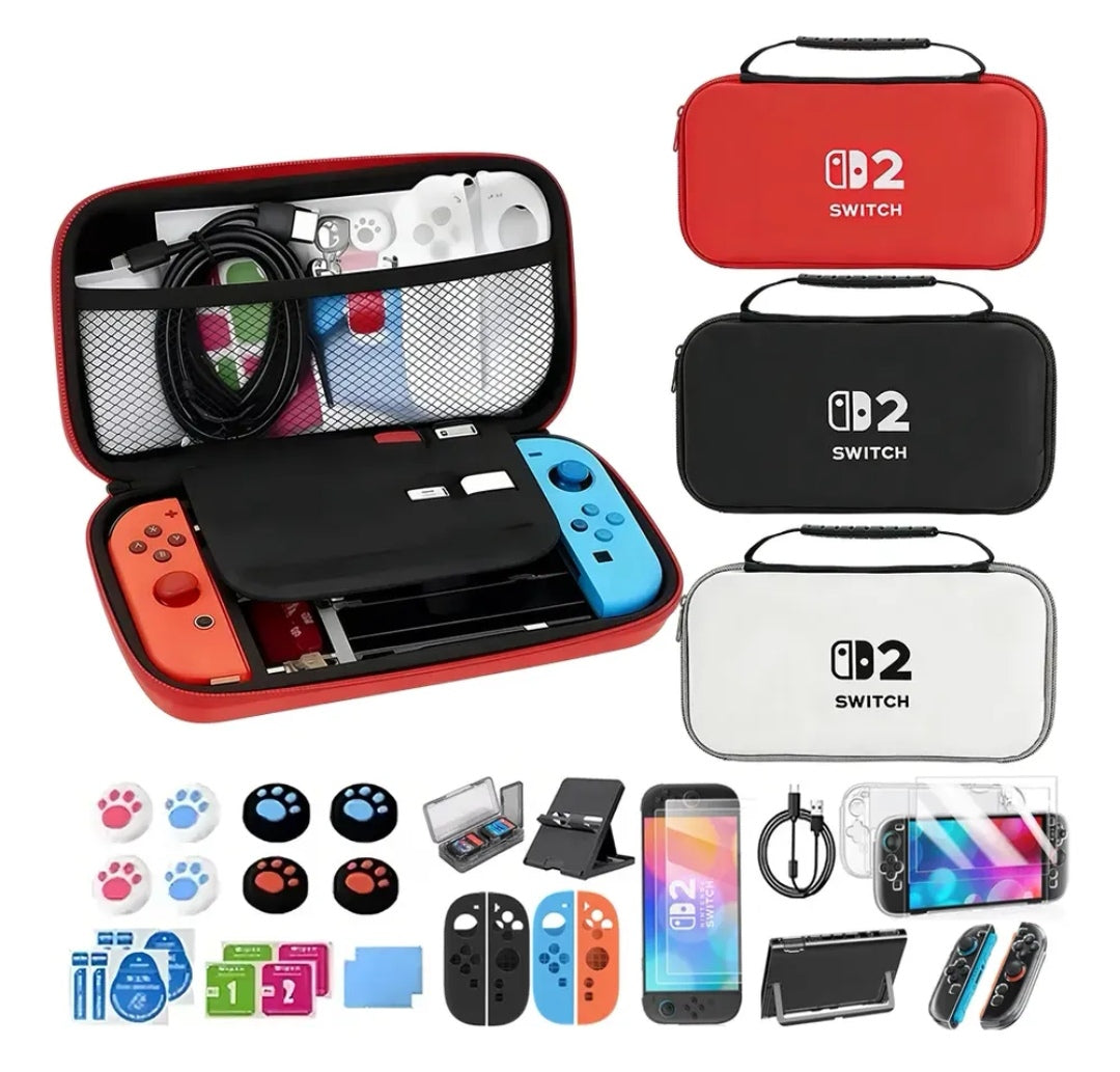 Kit De 28 Accesorios Estuche Para Nintendo Switch 2