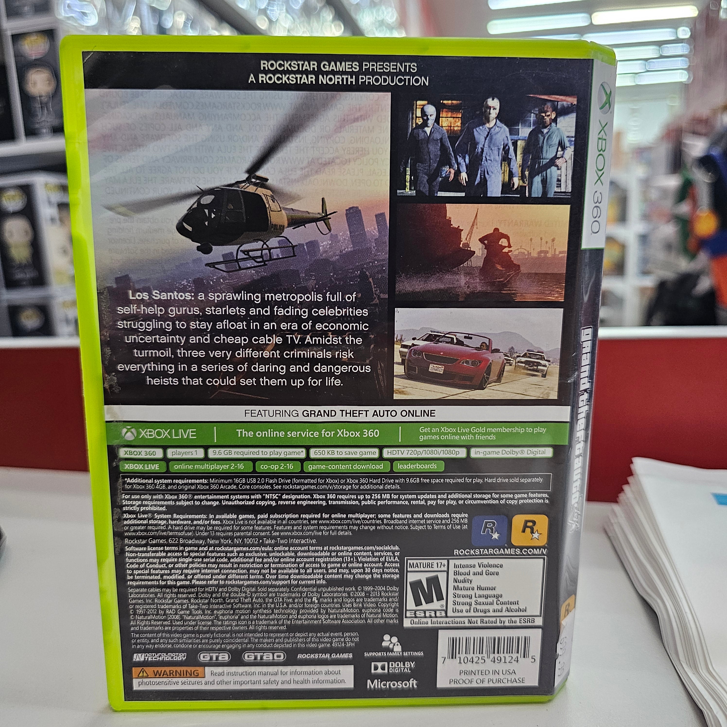 Grand Theft Auto V Xbox 360 Usado