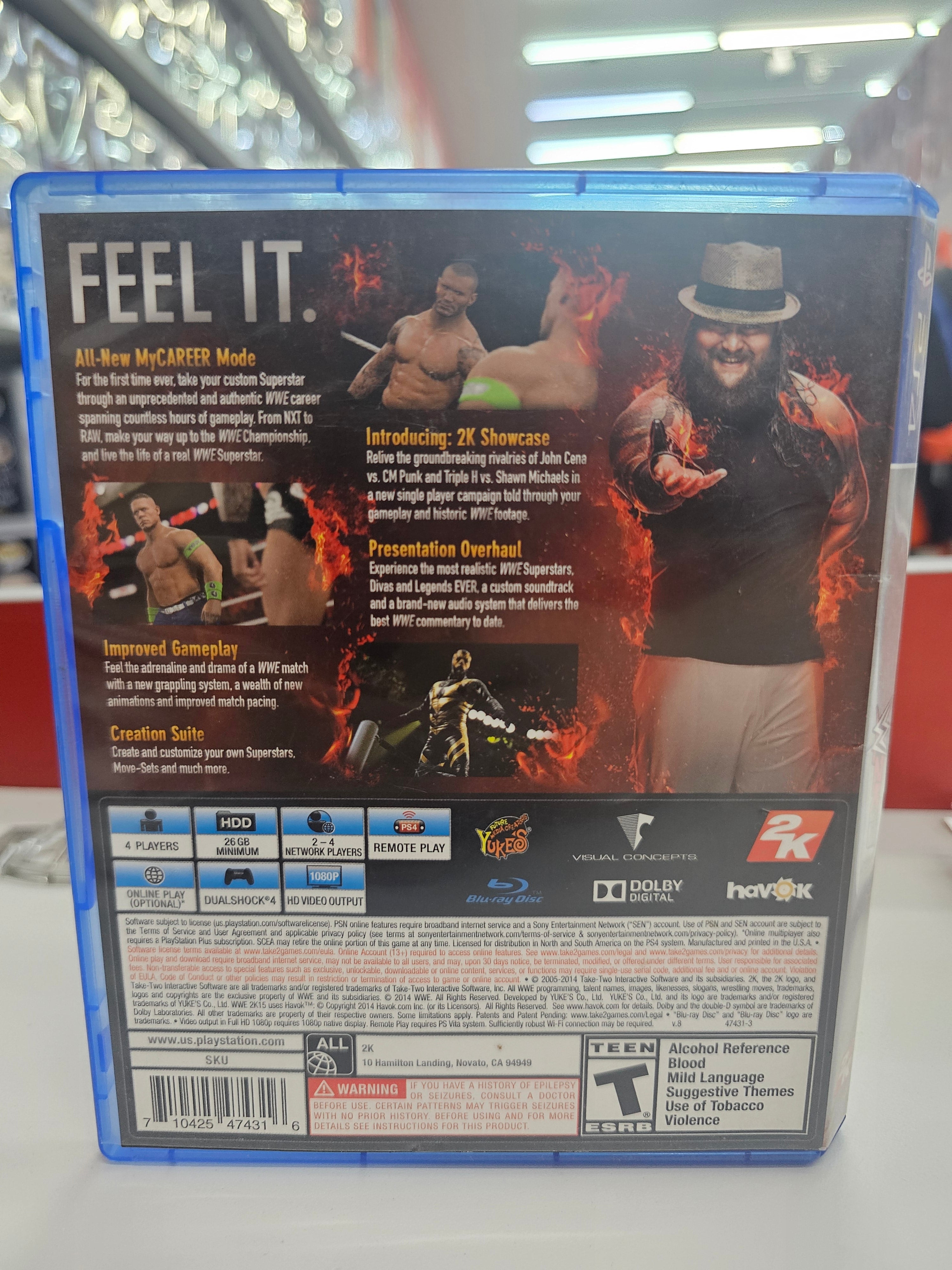 WWE 2K15 PS4 Usado