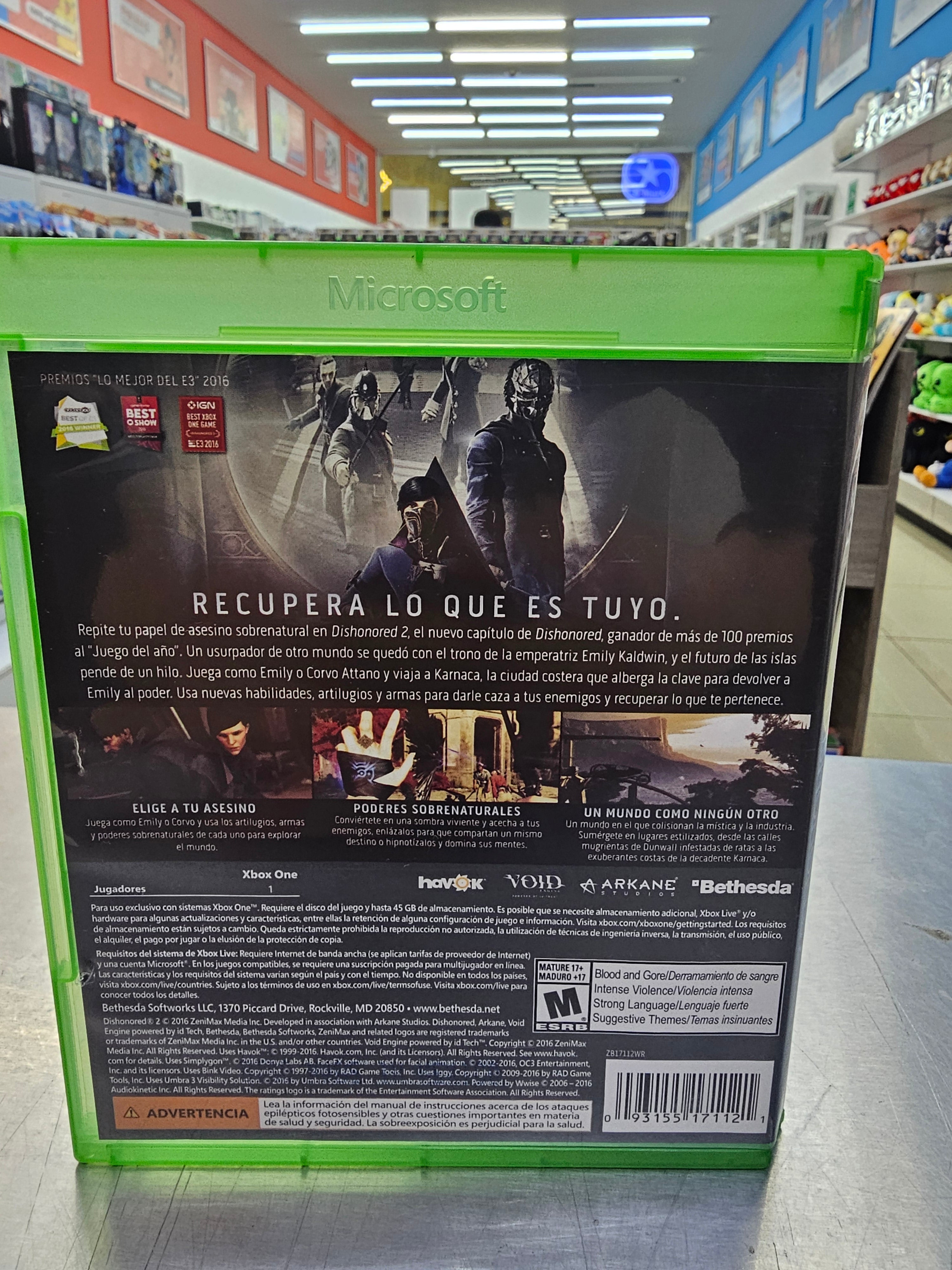 Dishonored 2 Xbox One  Usado