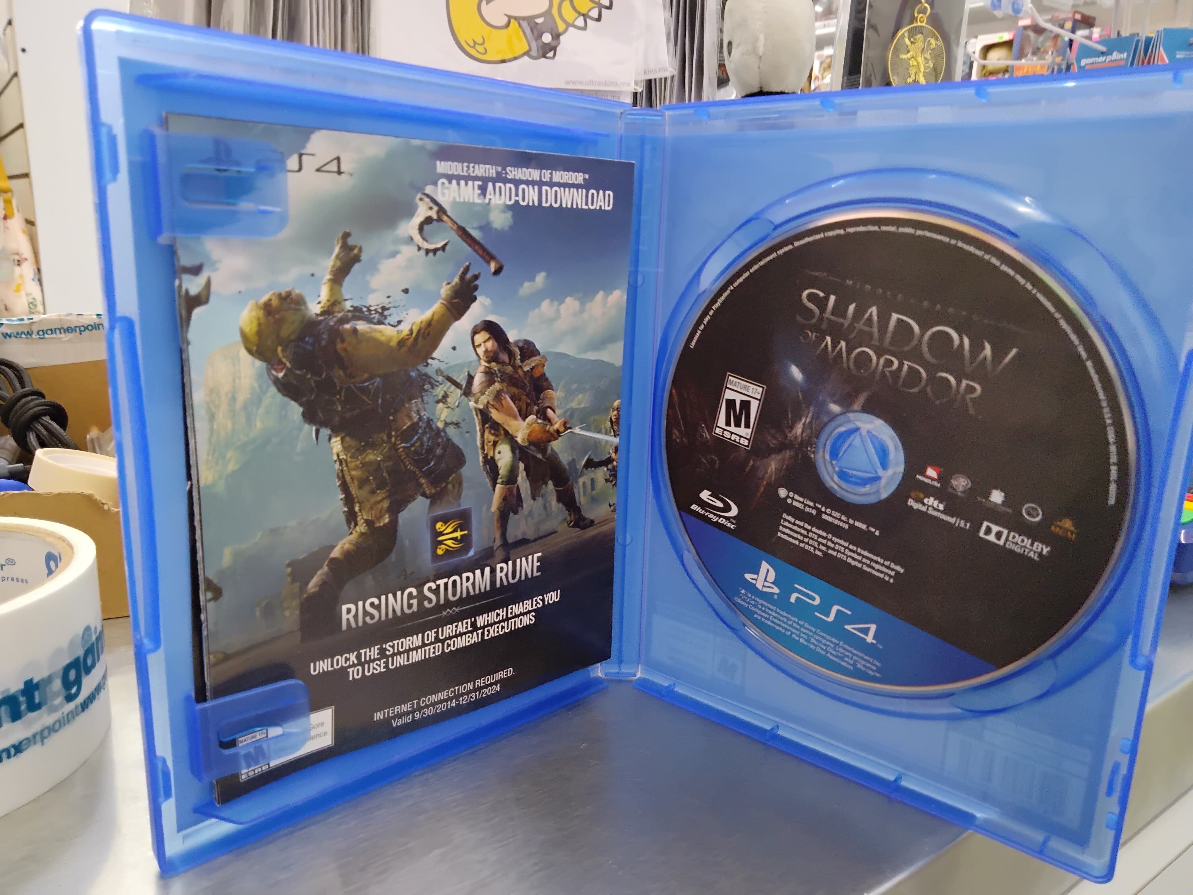Middle Earth Shadow Of Mordor Ps4  Usado