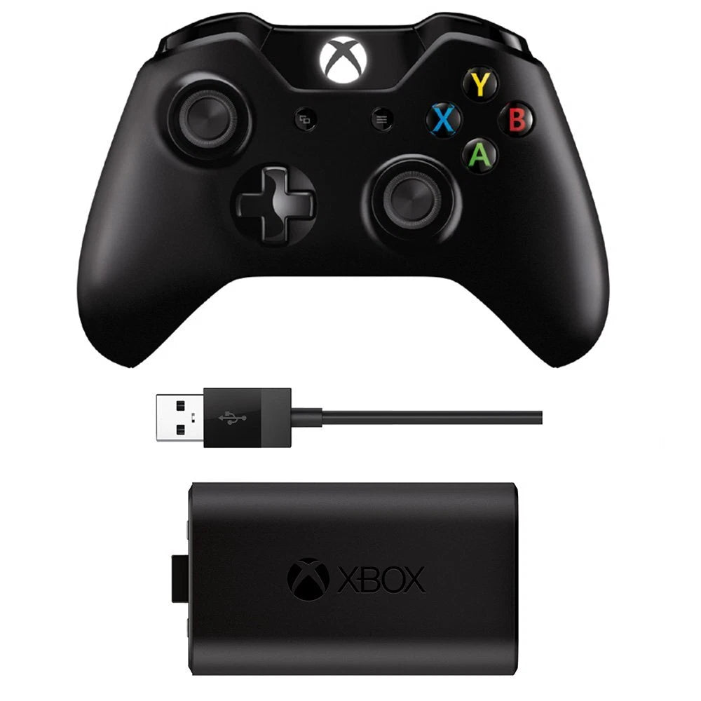 Control Xbox One Negro + Carga y Juega Original Usado