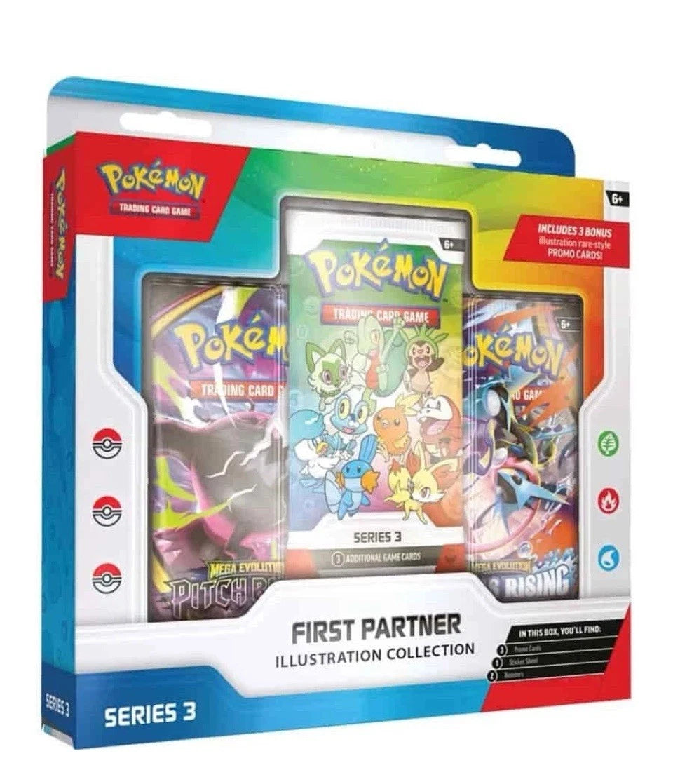 Pokémon TCG First Partner 3 Ilustration Collection - Inglés