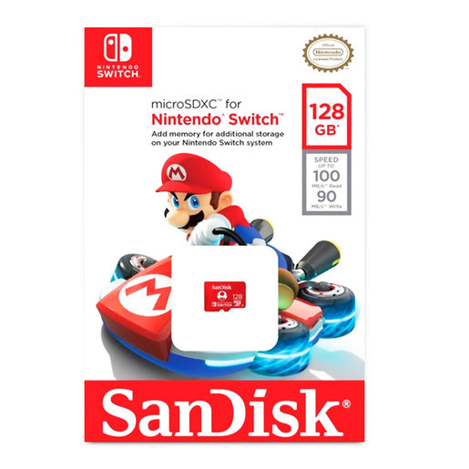 Memoria Microsd Sandisk 128 Gb Para Nintendo Switch Clase 10