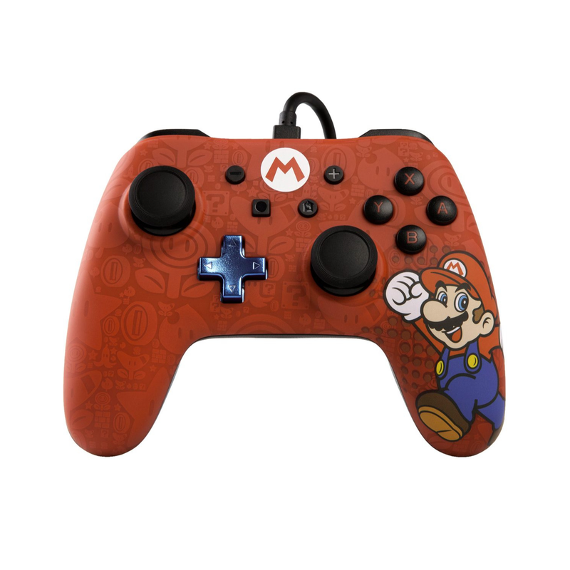 Control Alámbrico Super Mario Red (Power A) Nintendo Switch
