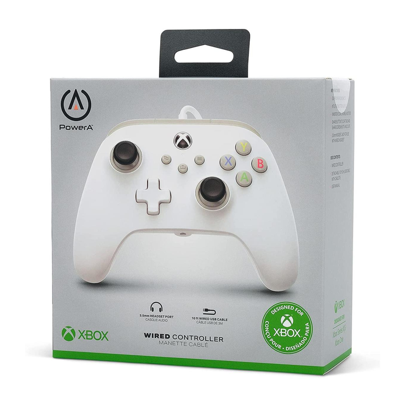 Control Alámbrico Blanco (Power A) Xbox One