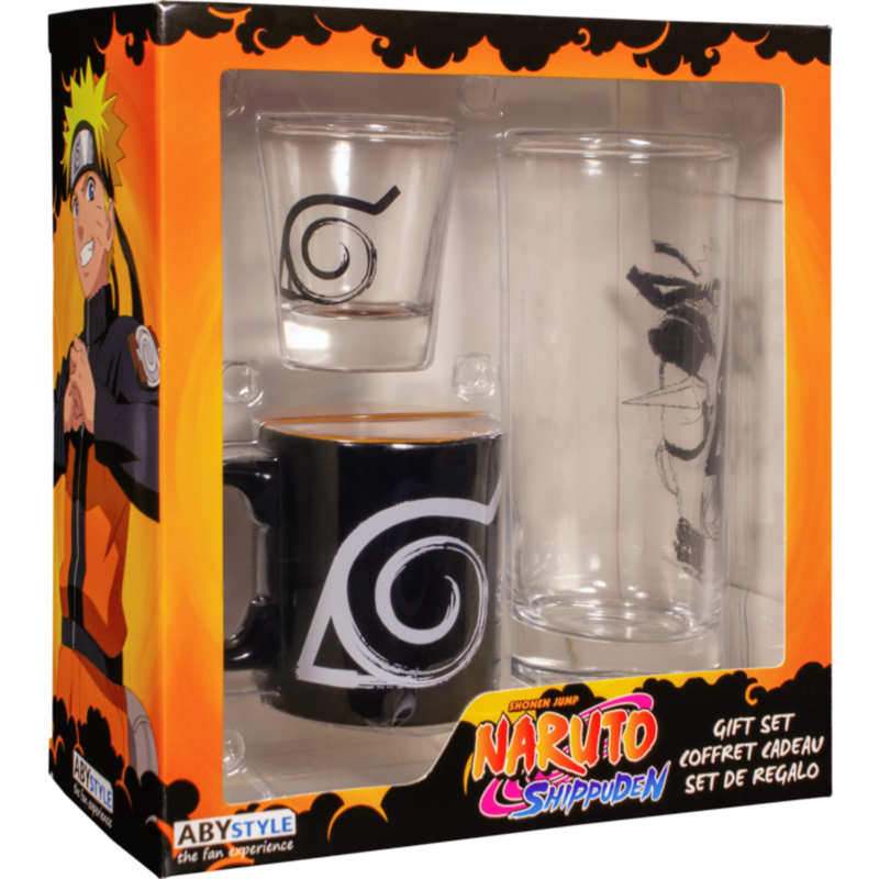 Abystyle Naruto Shippuden - Naruto Set de 3 vasos