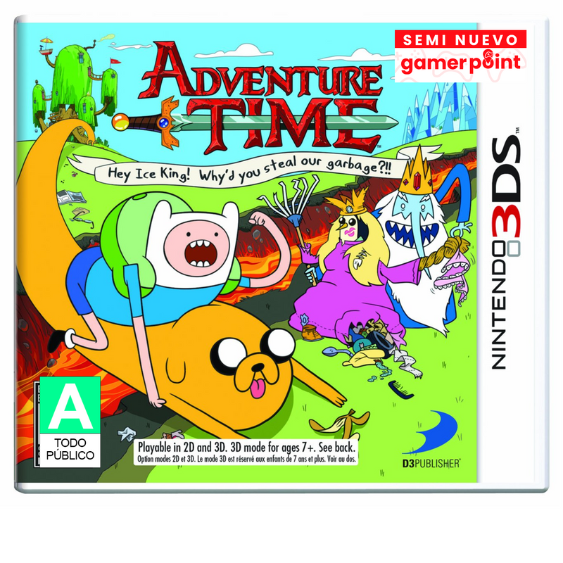 Adventure Time Hey Ice King 3Ds Usado