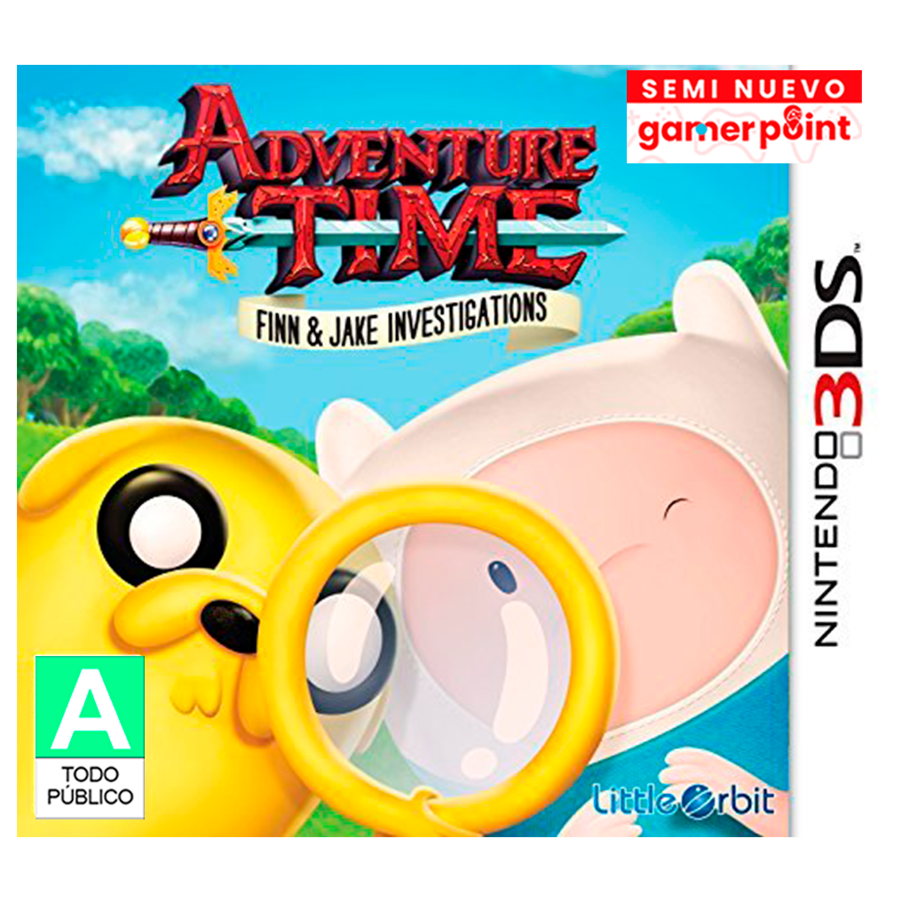 Adventure time Finny and jake investigations 3DS Usado