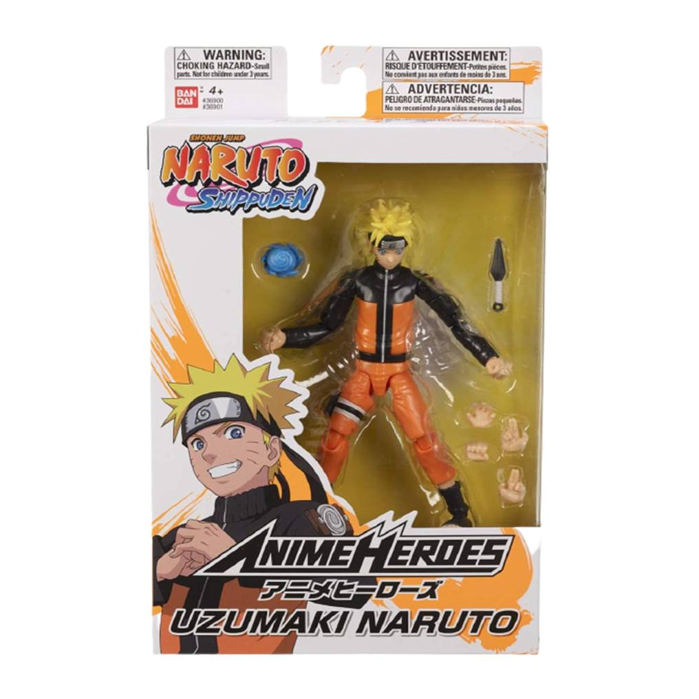 Bandai Naruto - Anime Heroes - Uzumaki Naruto Figure 6.5"