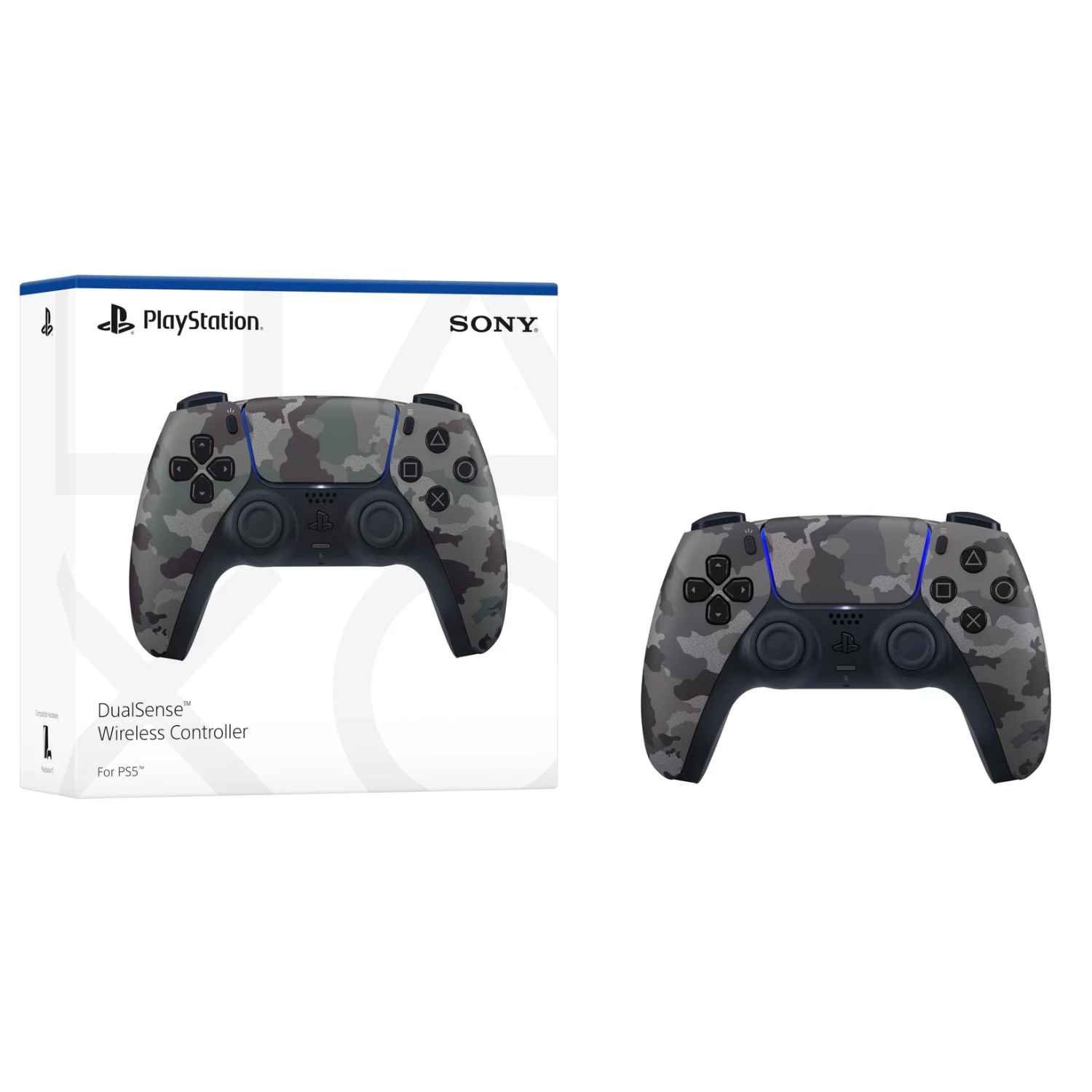 Control Dualsense Grey Camuflaje PS5