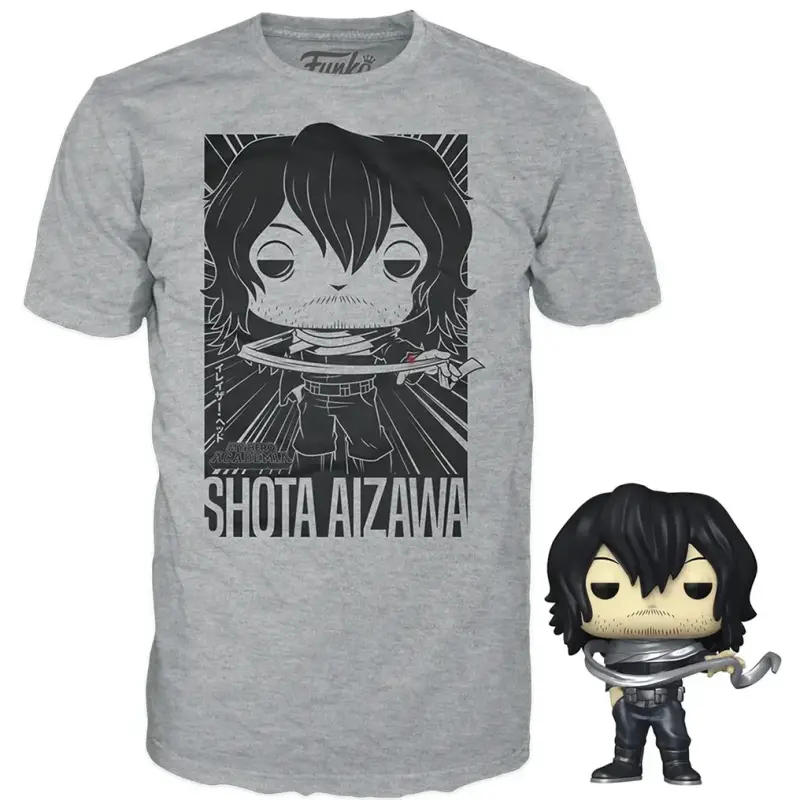 Funko Pop & Tee My Hero Academia  Shota Aizawa Playera Mediana