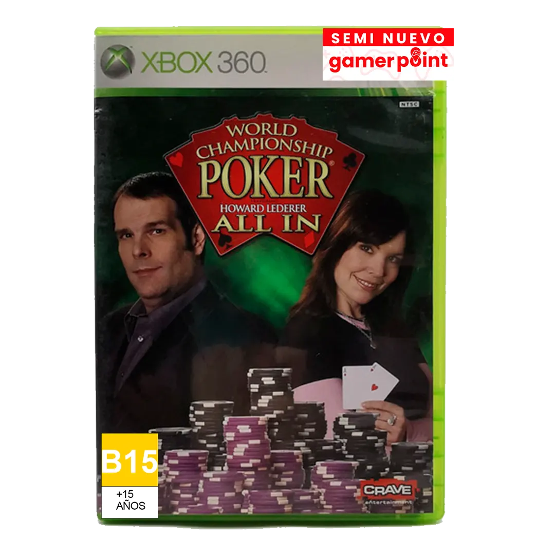 Kinect World Poker Xbox 360  Usado