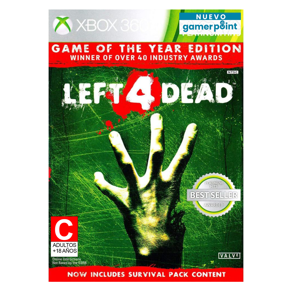 Left 4 Dead Game Of Year Xbox 360