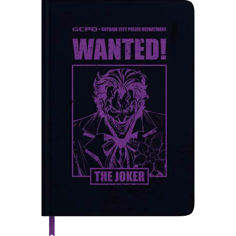 Libreta The Joker Wanted,  Incluye Poster Y Stickers