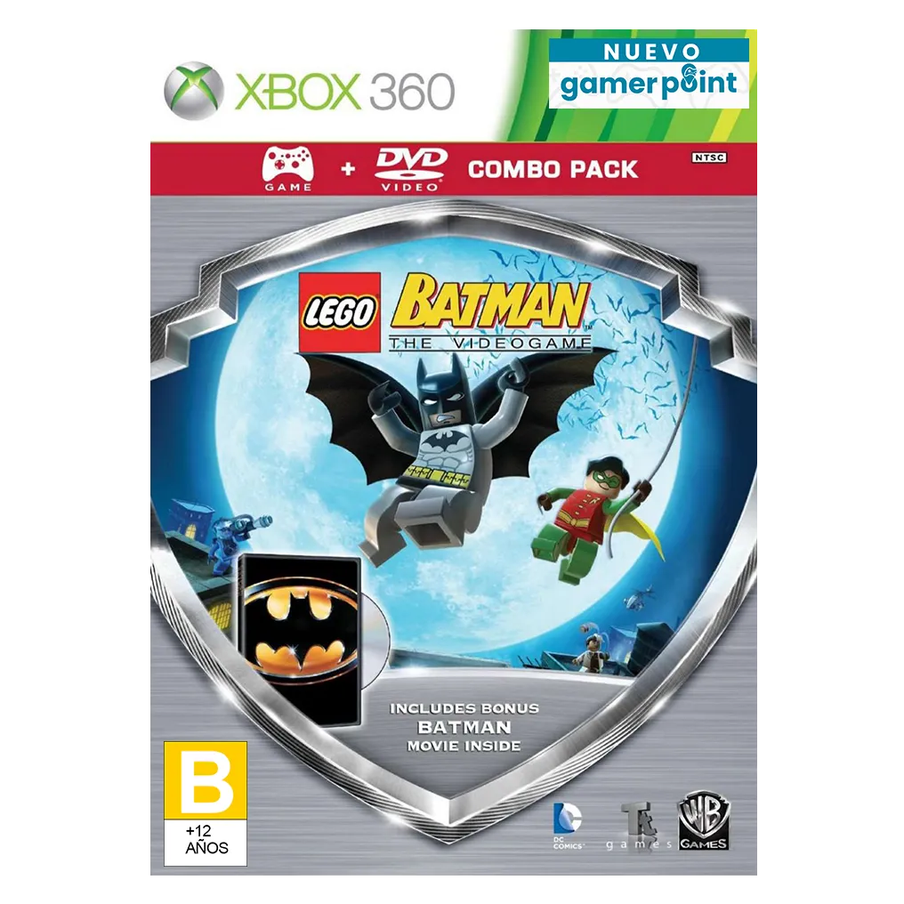 Lego Batman The Videogame With Movie Pack Xbox 360