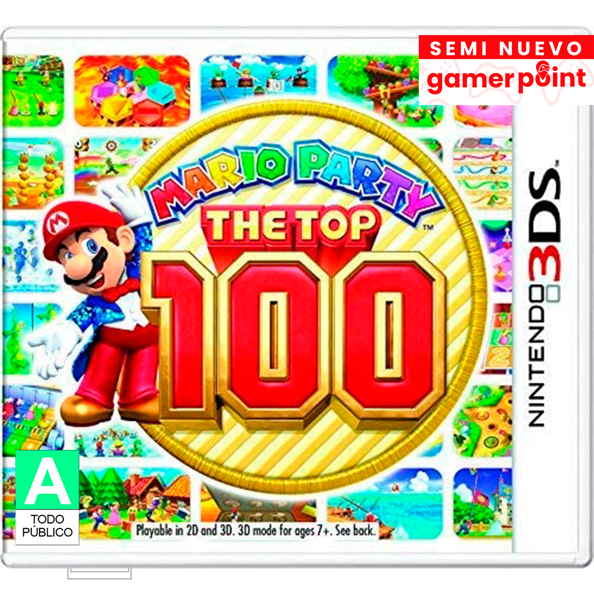 Mario Party The Top 100 3Ds Usado