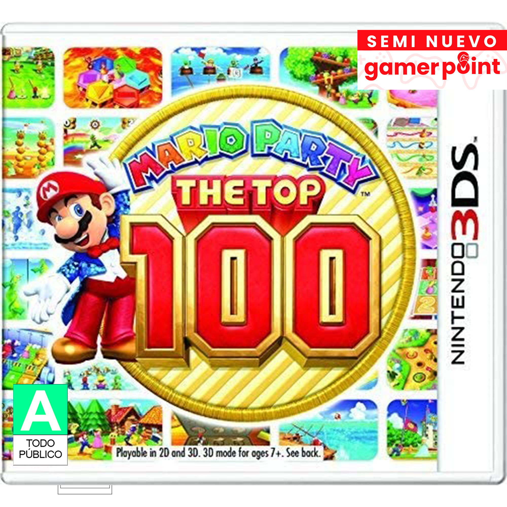 Mario Party The Top 100 3Ds Usado