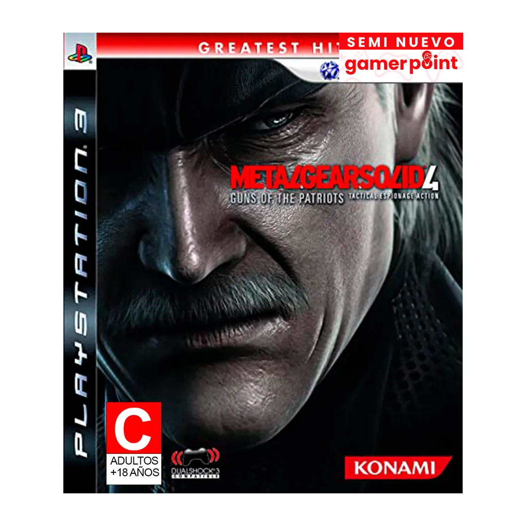 Metal Gear Solid 4 Ps3 Usado