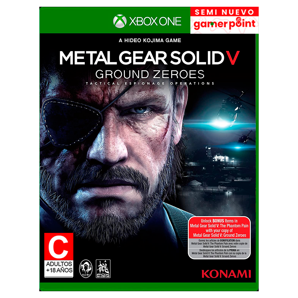 Metal Gear Solid V Ground Zeroes Xbox One  Usado