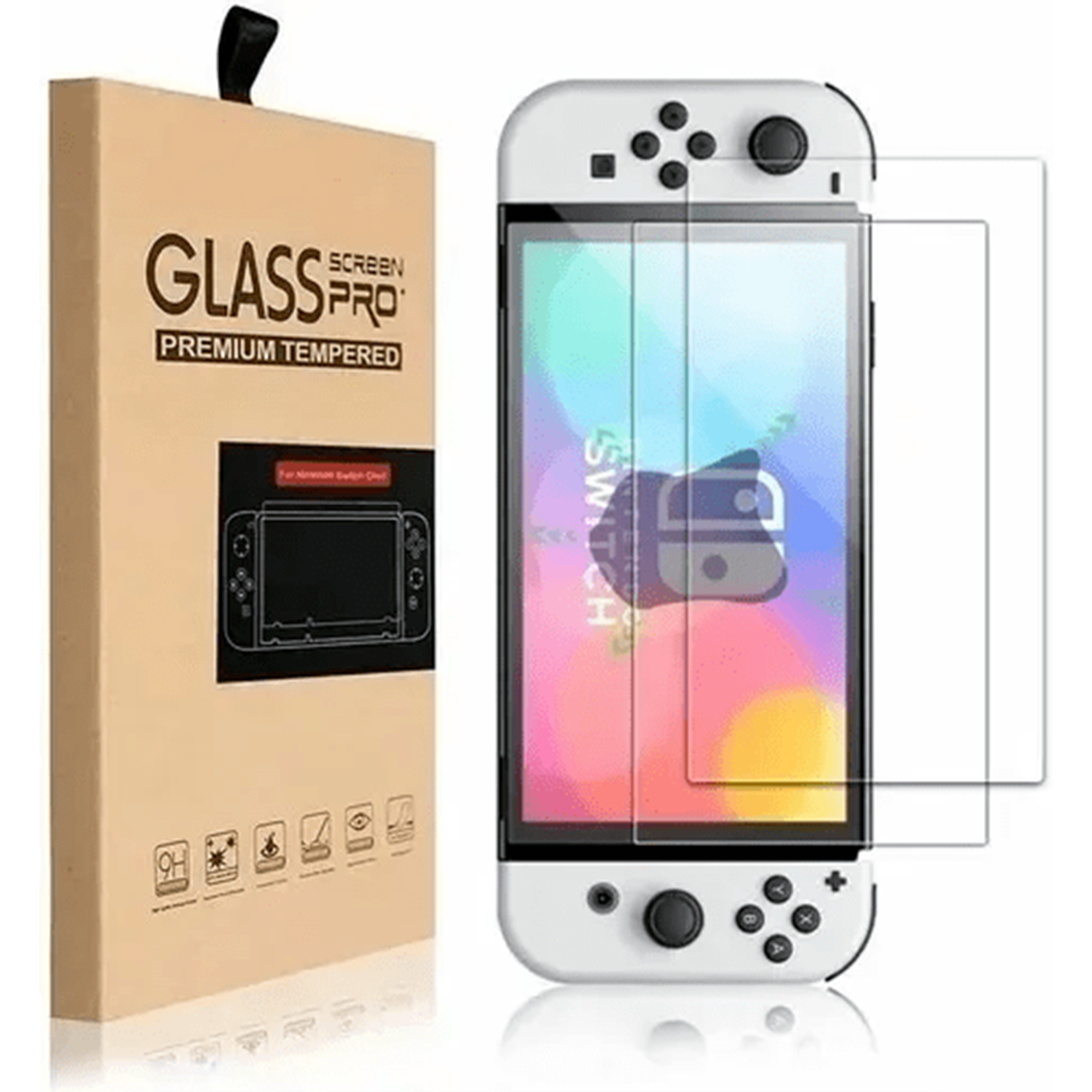 Mica Cristal Templado H9 Premium Para Nintendo Switch Oled