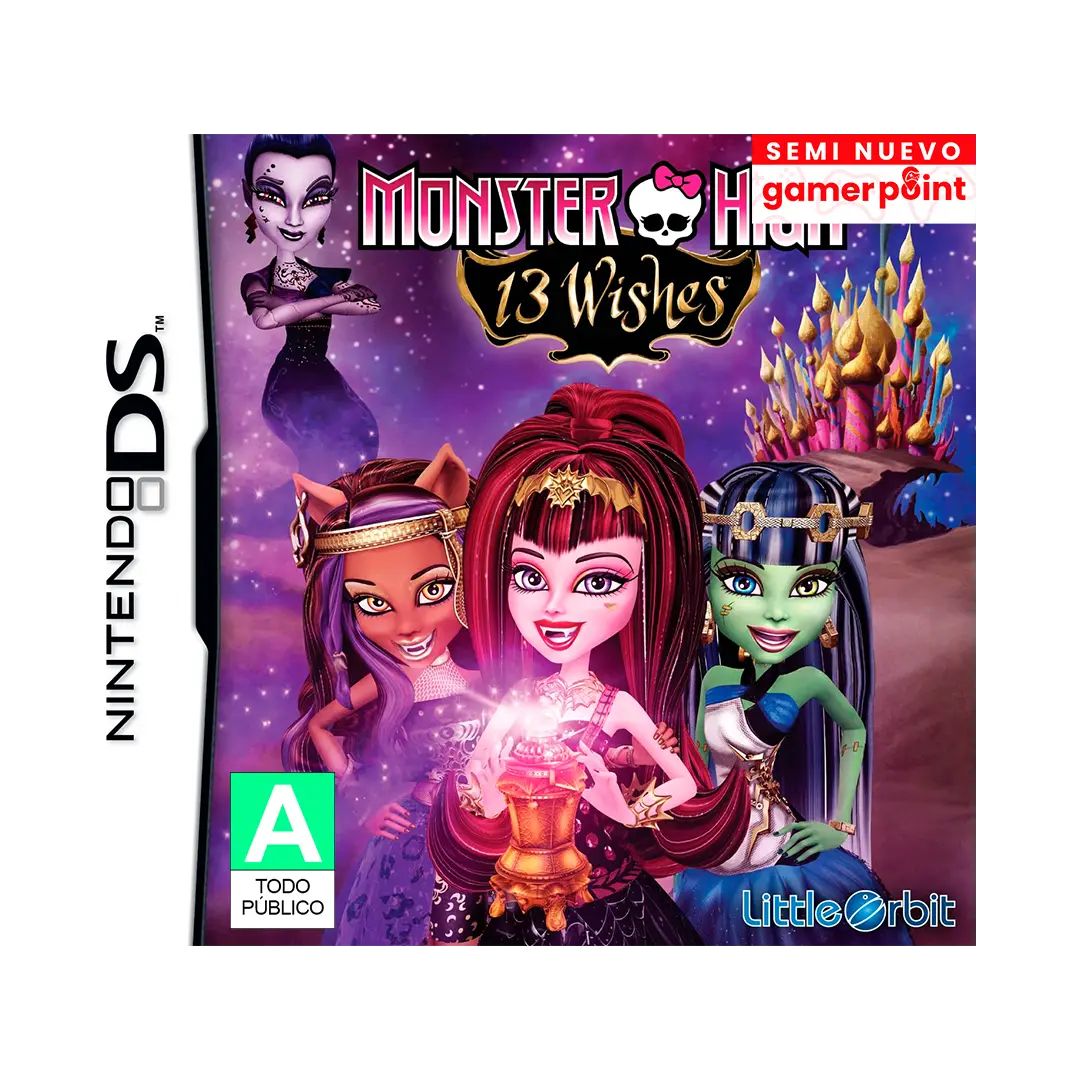 Monster High 13 Wishes 3Ds Usado