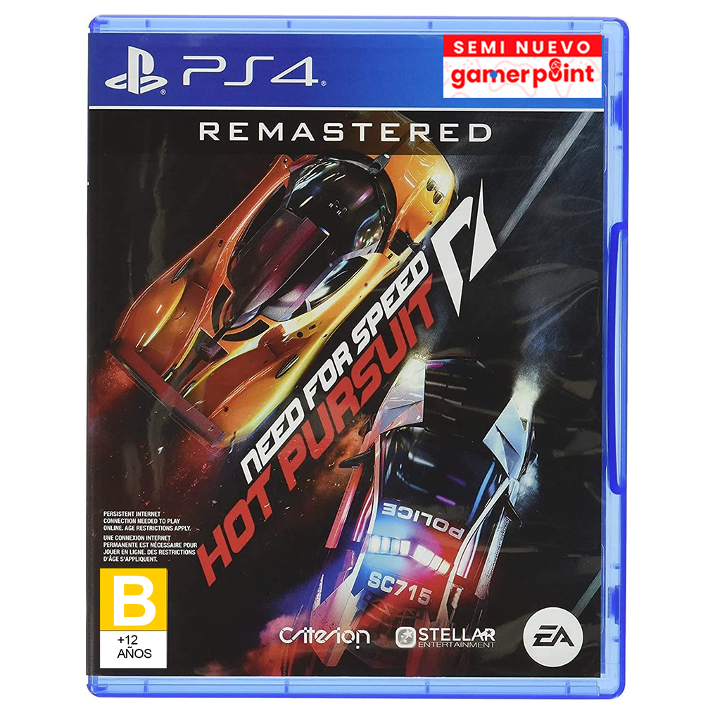Need for Speed Hot Pursuit Remastered Ps4 Usado