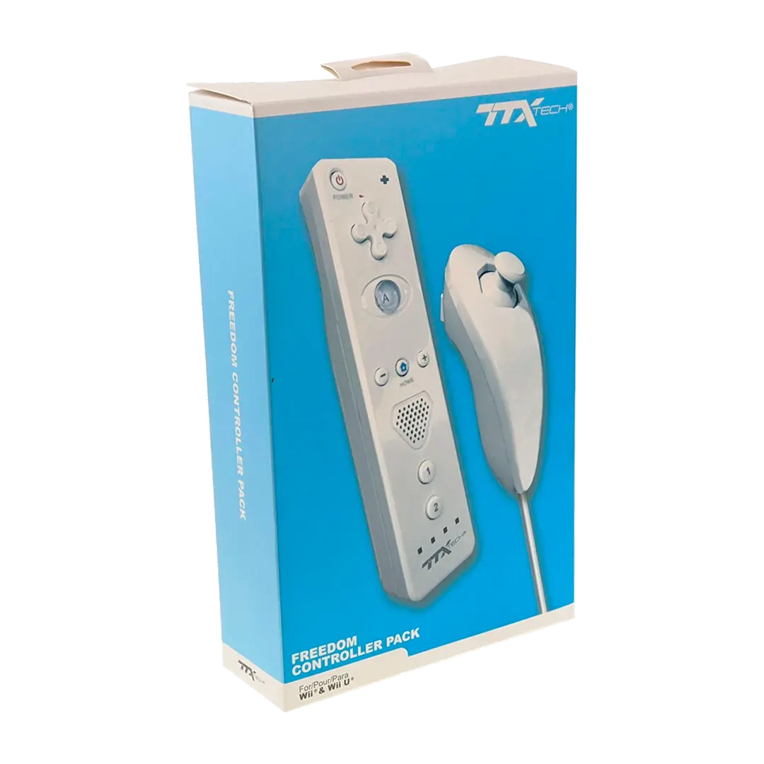 Nunchuk y Freedom Remote With Action Plus - White (Ttx Tech)