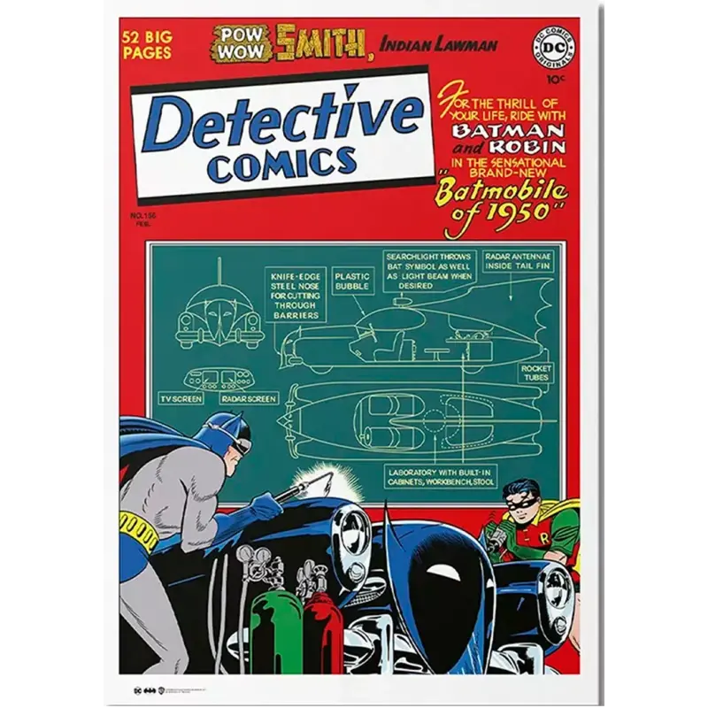 Poster Exclusivo (Piezas Limitadas) Batman: Detective Comics- Batimovil
