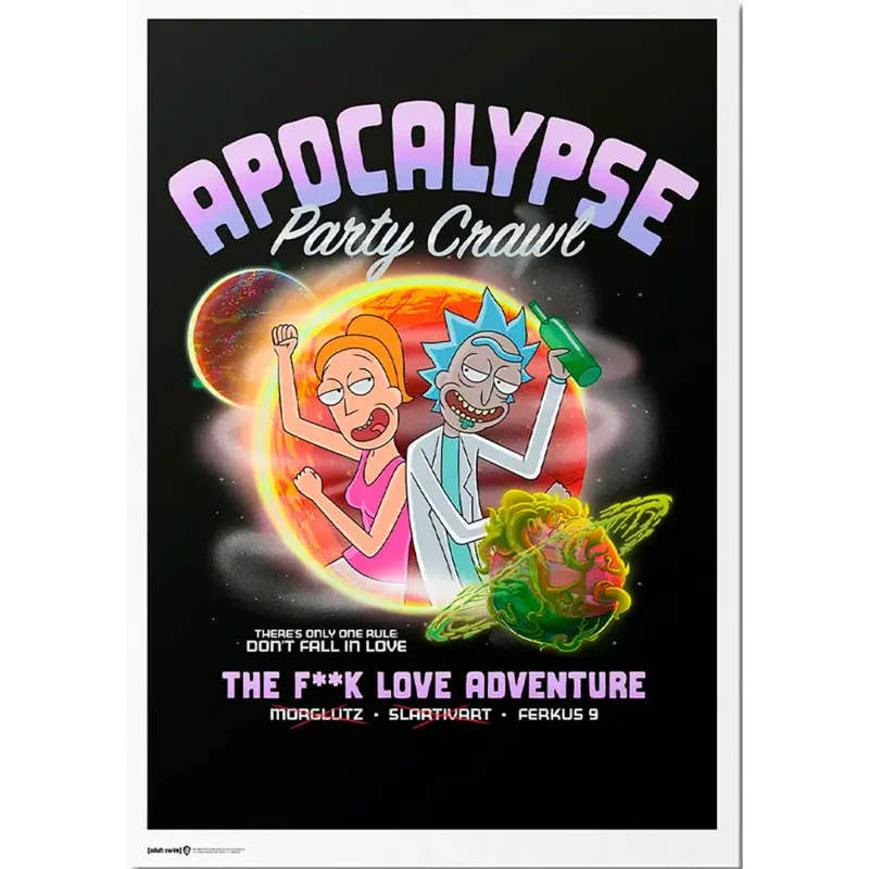 Poster Exclusivo (Piezas Limitadas) Rick & Morty:- Apocalypse