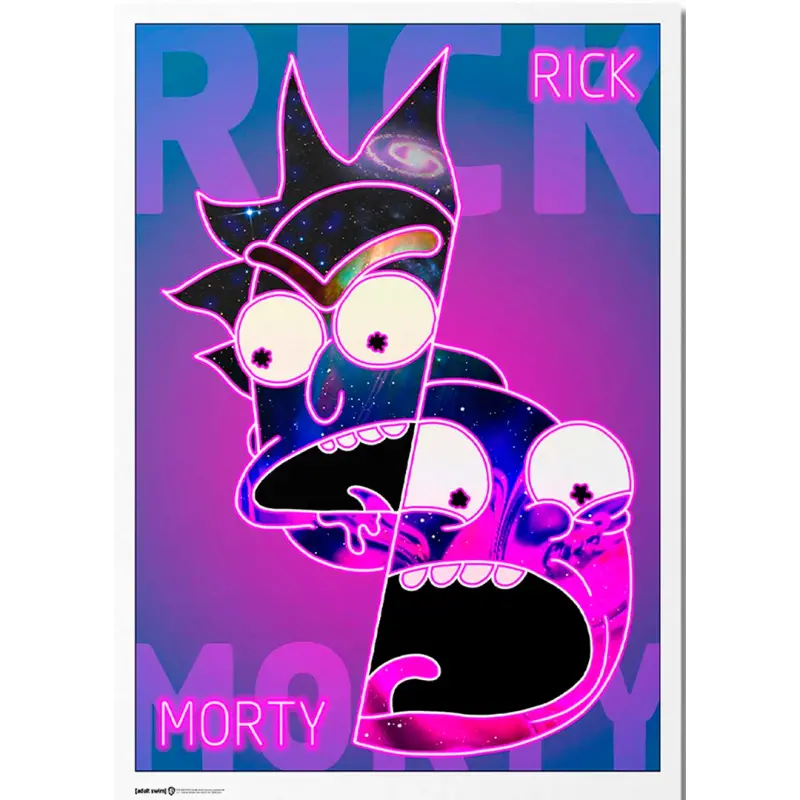 Poster Exclusivo (Piezas Limitadas) Rick & Morty:- Face