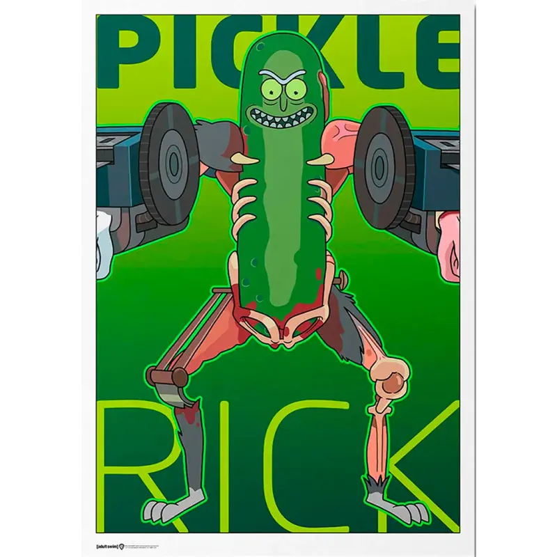 Poster Exclusivo (Piezas Limitadas) Rick & Morty:- Pickle Rick