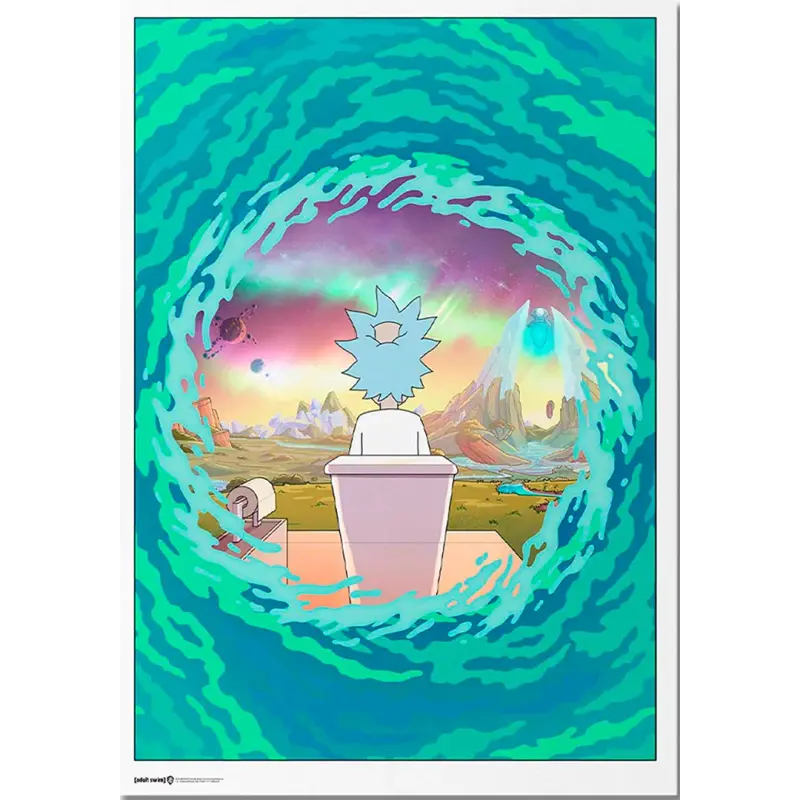 Poster Exclusivo (Piezas Limitadas) Rick & Morty:- Portal