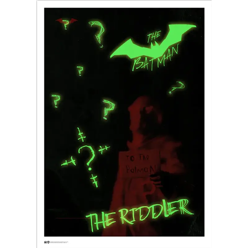 Poster Exclusivo (Piezas Limitadas) The Batman:Acertijo (Glow In The Dark)