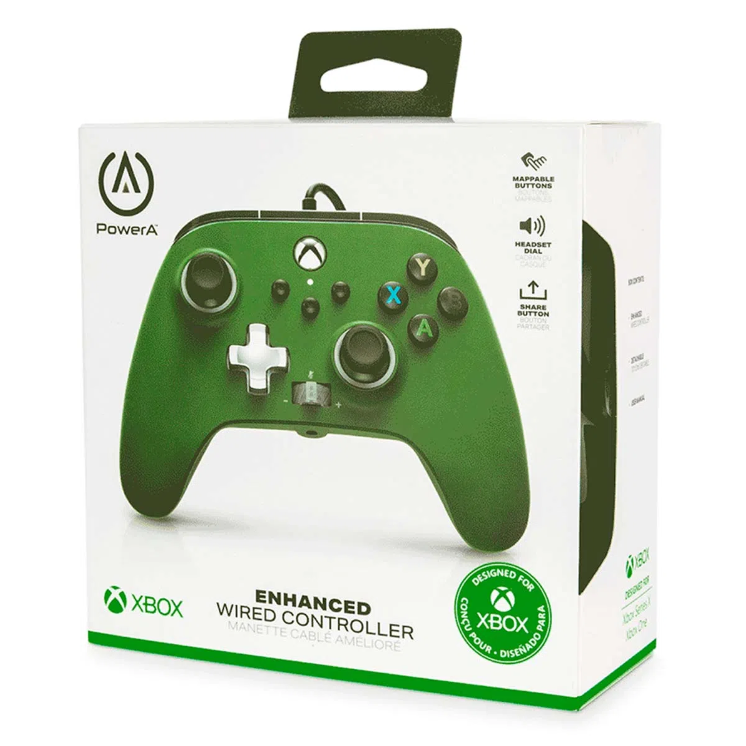Power A Control Alambrico Verde Xbox Series