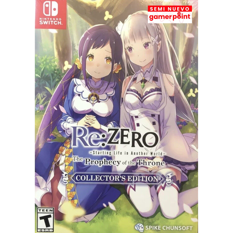 Re: Zero Starling Life In Another World The Prophecy Of The Throne Collector´s Edition Nintendo Switch Usado