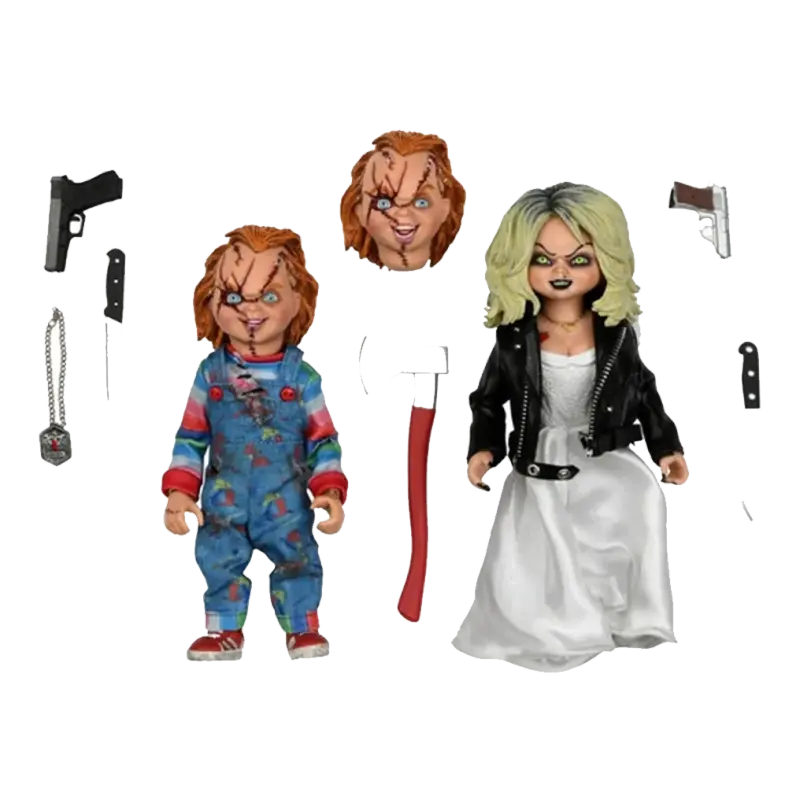 Retro Clothed Action Figures Bride Of Chucky Chucky & Tiffan