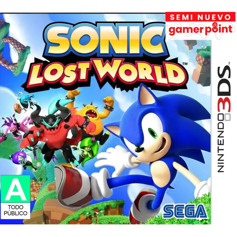 Sonic Lost World 3ds Usado