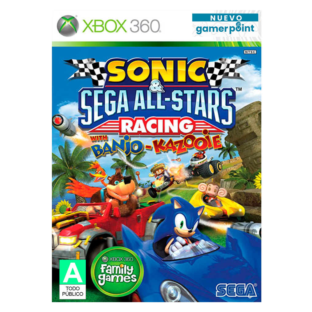 Sonic And Sega All Stars Racing Banjo Kazooie Caja Xbox 360