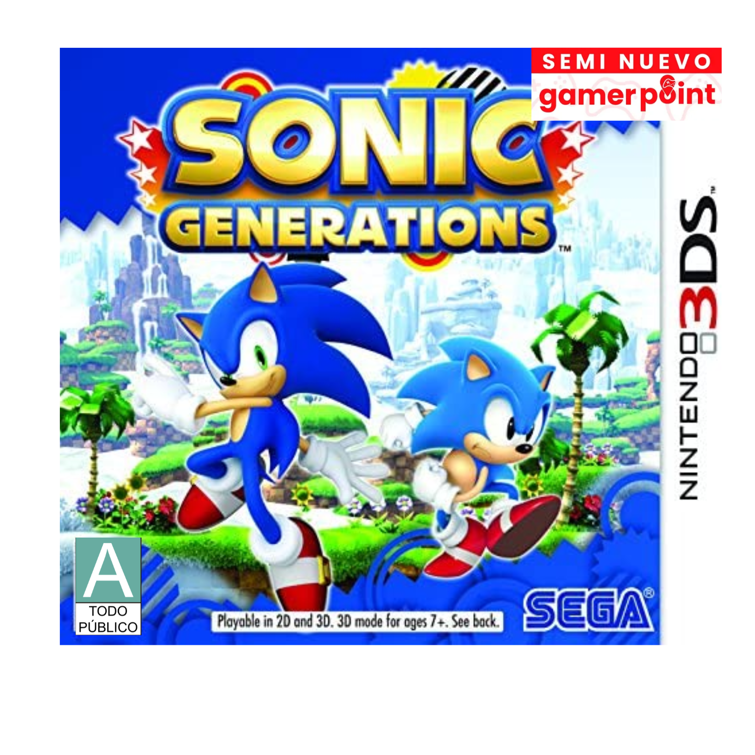 Sonic Generations 3ds Usado