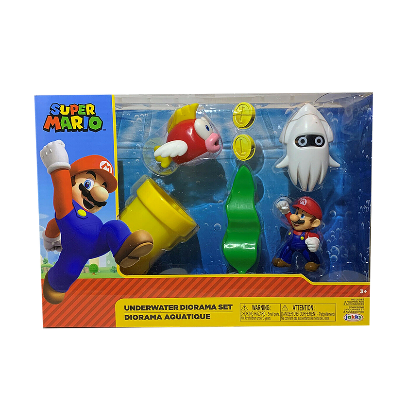 Super Mario Underwater Diorama Set