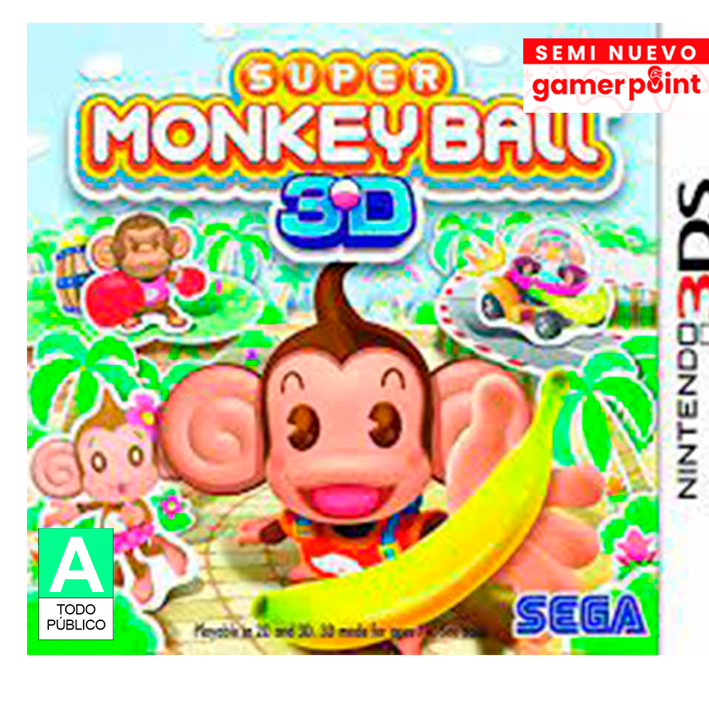 Super Monkey Ball 3Ds  Usado
