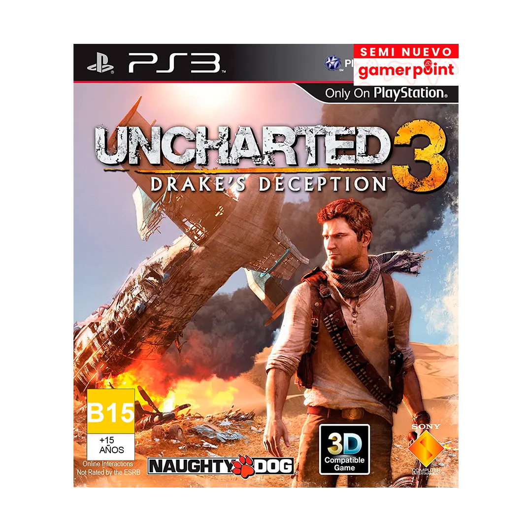 uncharted 3 drake's deception ps3 usado