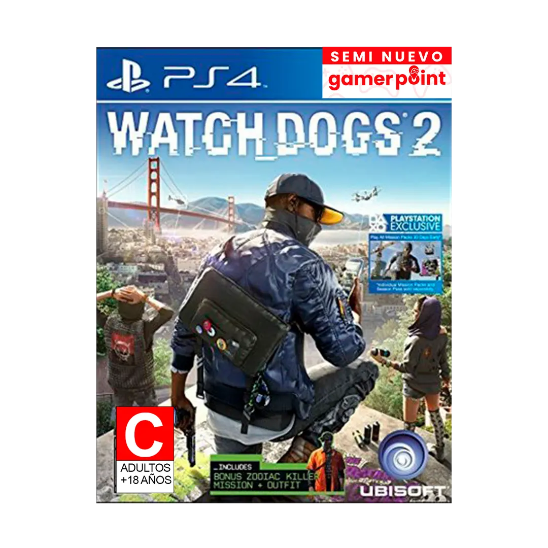 Watch Dogs 2 Ps4  Usado