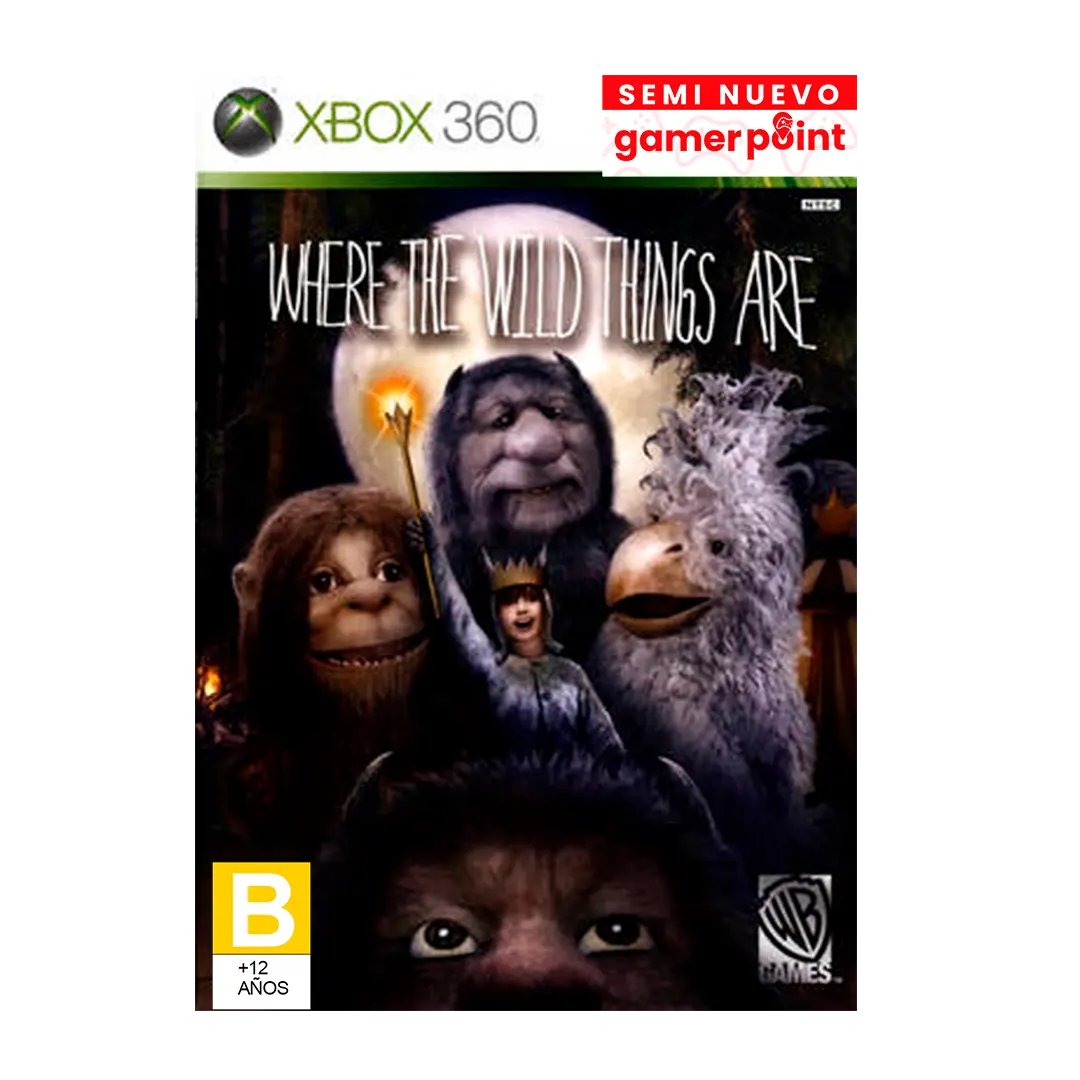 Where The Wild Thing Are Xbox 360  Usado