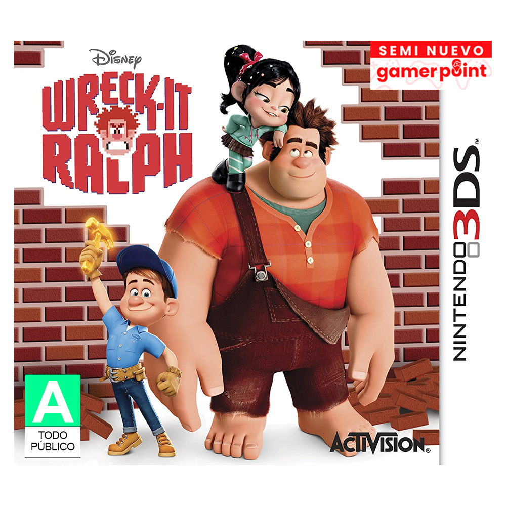 Wreck it Ralph 3Ds  Usado