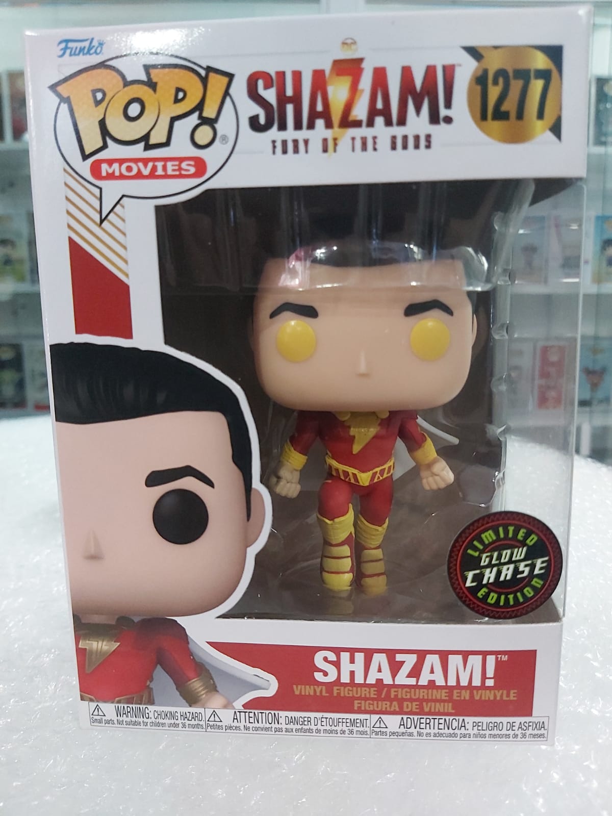 Funko shazam! Glow Chase Limited Edition 1277 (Shazam! Fury of the gods)