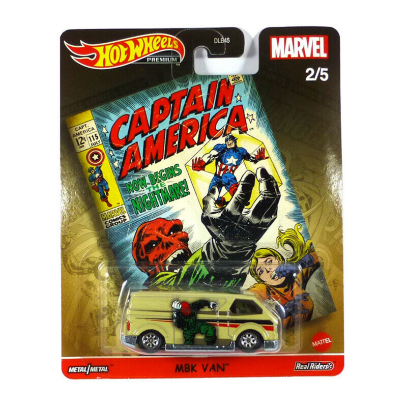 Hot Wheels Premium Marvel Captain America MBK Van DLB45